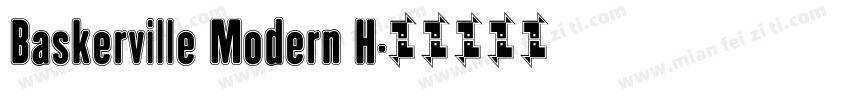 Baskerville Modern H字体转换
